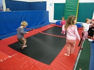 toddlers bouncing